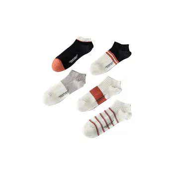 HANADASOX No Show Socks Men's 5 Pack Mixed Color