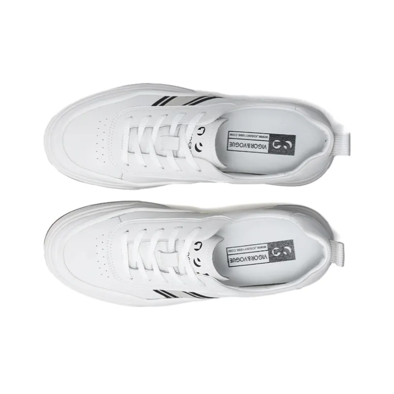 JOSINY Low Top Skateboard Shoes Men's White-3