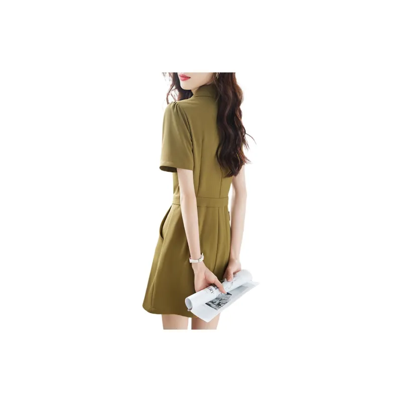 Mo Han Yi Mei Jumpsuit Women's Olive Green-1
