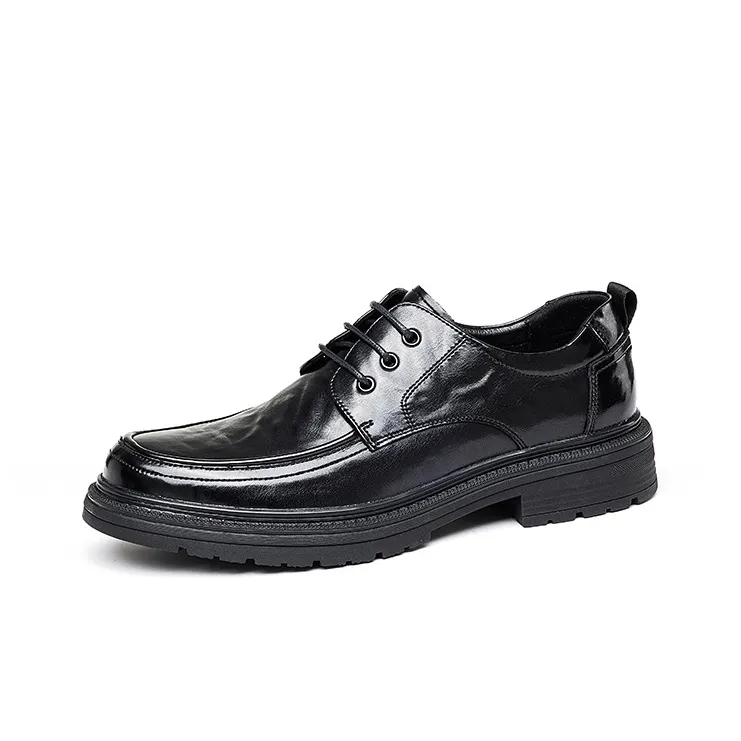 JOSINY Men's Casual Shoes Men Low Top Black-1