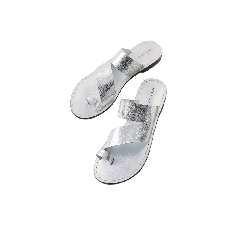 FREE PEOPLE Flip Flops Women's Silver-2