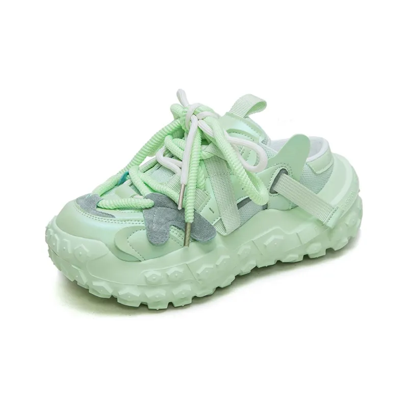 Jay Wear Resistant Breathable Height Increasing Low Top Chunky Sneakers Women's-5