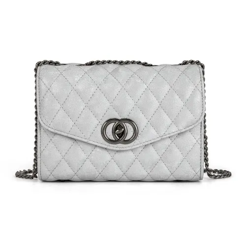 CORALDAISY Synthetic Leather Shoulder Bag Crossbody Bag Chain Small Square Bag Regular Women's Multicolor