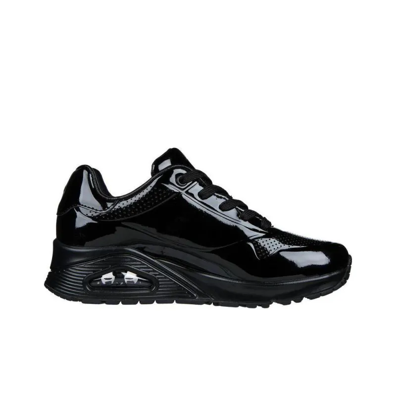 Skechers Uno Series - Shiny One Anti-Slip Wear-Resistant Low-Top Sports Casual Shoes Women's Black-1