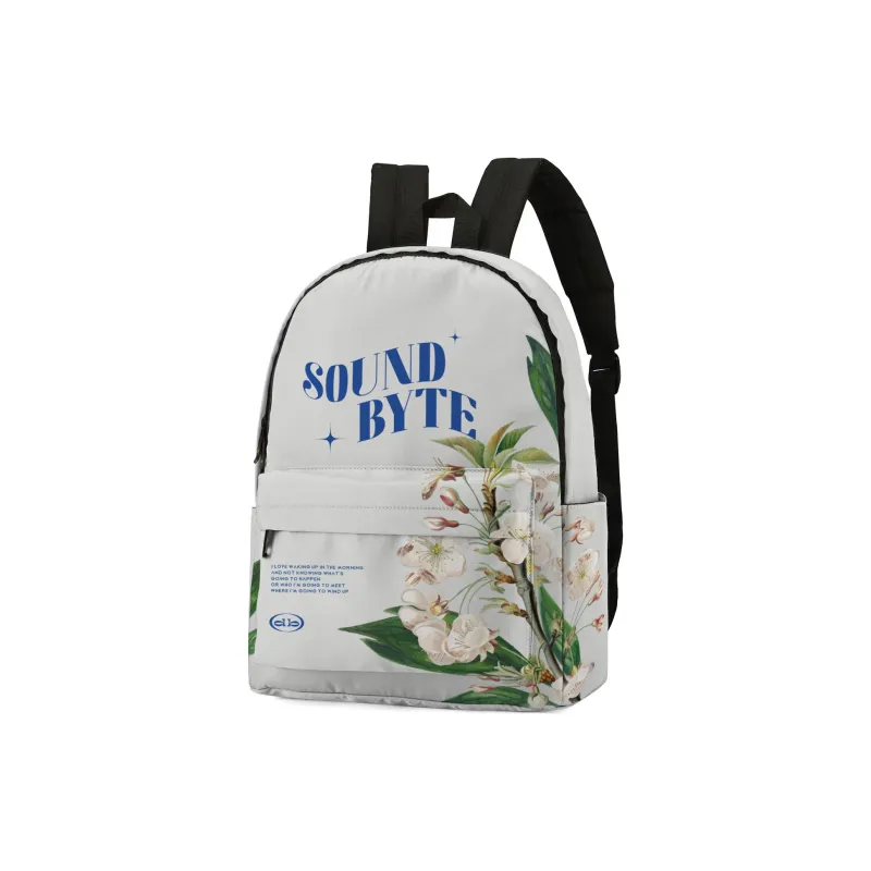 Soundbyte Polyester Backpack Laptop Bag Regular Unisex White-1