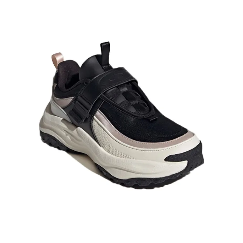 Adidas Maxxwavy Anti Slip Wear Resistant Low Top Chunky Sneakers Unisex Black White-2