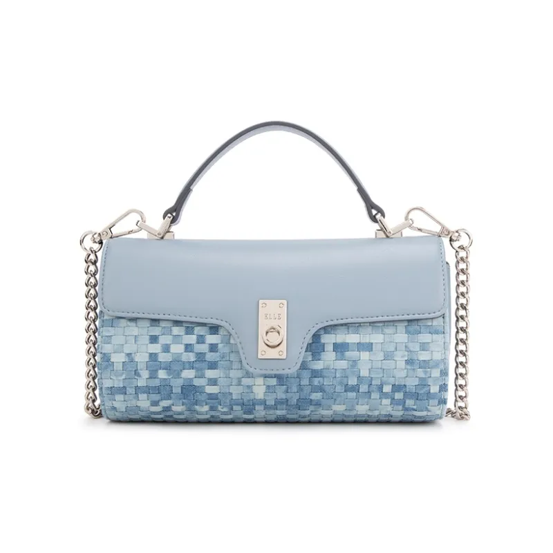 ELLE Fabric Crossbody One Shoulder Handbag Trumpets Women's Blue-0