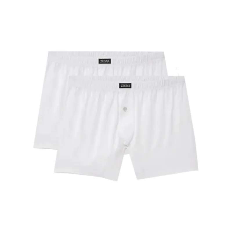 Ermenegildo Zegna Logo Detailed Elasticated Waistband Boxers-0