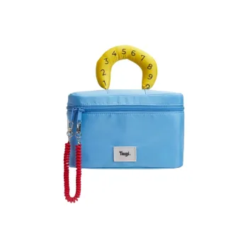 Tagi. Nylon Waterproof Makeup Bag, Storage Bag Tubas Unisex Sea Salt Cheese, Blue