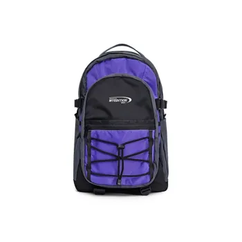 MYEDITION Fabric Student Backpack Regular Unisex Black/Purple