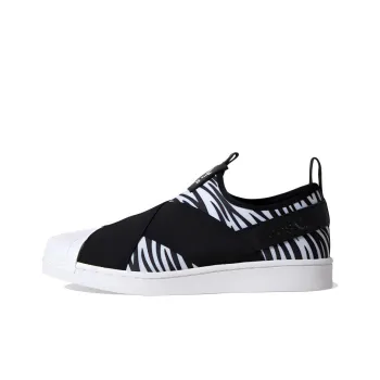 Adidas Originals Superstar Slip On Zebra Black/White Women's