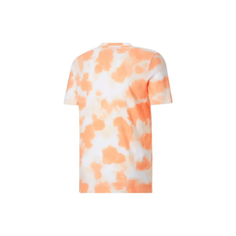 PUMA Cloud Tie Dye T-Shirts Men Orange-1