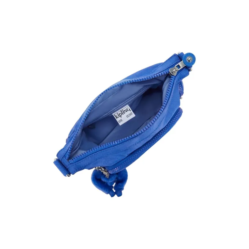 Kipling Nylon Shoulder Bag, Crossbody Bag Mini Women's Blue-3