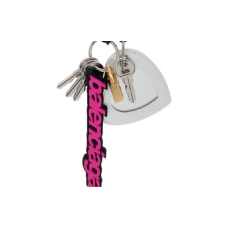 Balenciaga Brass, Sheepskin, Metal, Calfskin Keychains Women's Multicolor-2