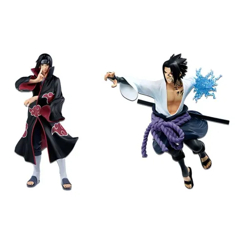 BANPRESTO Sasuke Uchiha Glasses Factory Naruto Shippuden Itachi Uchiha Set Scale Figures 20 22cm