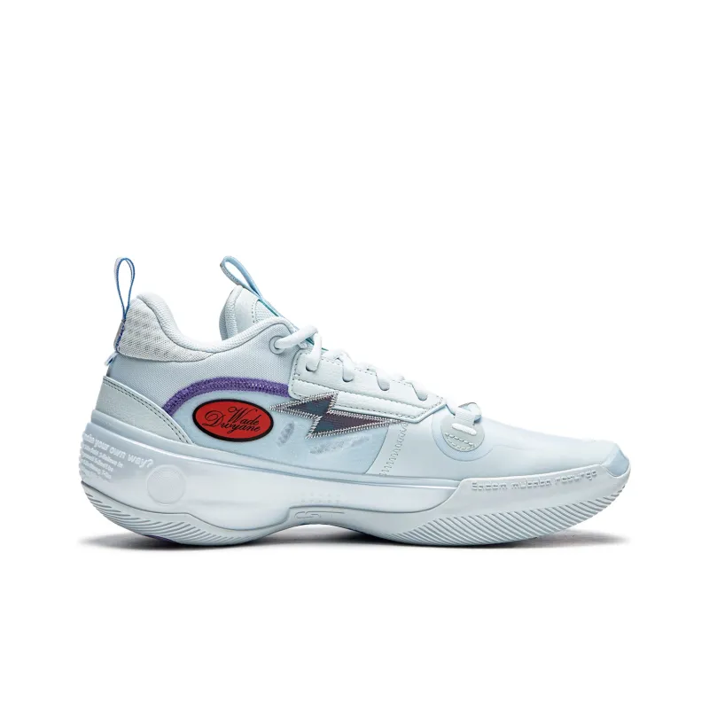 LiNing WOW 10 Way Of Wade 10 Anti Slip Wear Resistant Low Top Basketball Shoes Men's Light Blue-1
