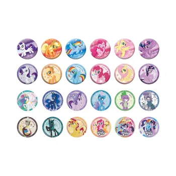 Search Fun My Little Pony Friendship Magic Collection First Edition, Grain Badge Tinplate Badges