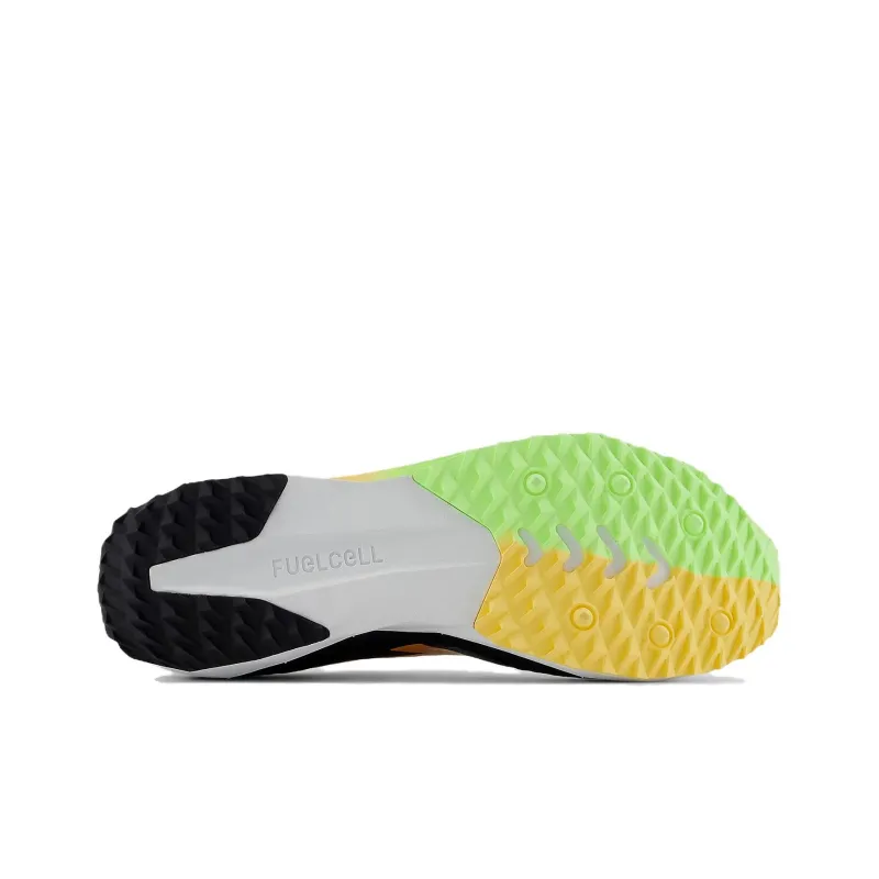 New Balance FuelCell XC7 V5 Black Bleached Lime Glo Hot Mango Women's-4