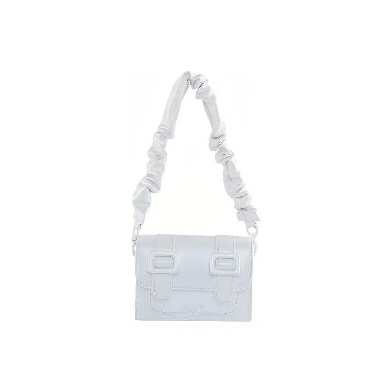 MERIMIES Artificial Leather Shoulder Bag, Crossbody Bag Trumpets Women's White-1