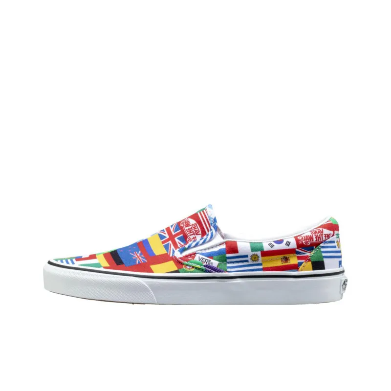 Vans Classic Slip On 'International Flags'-0