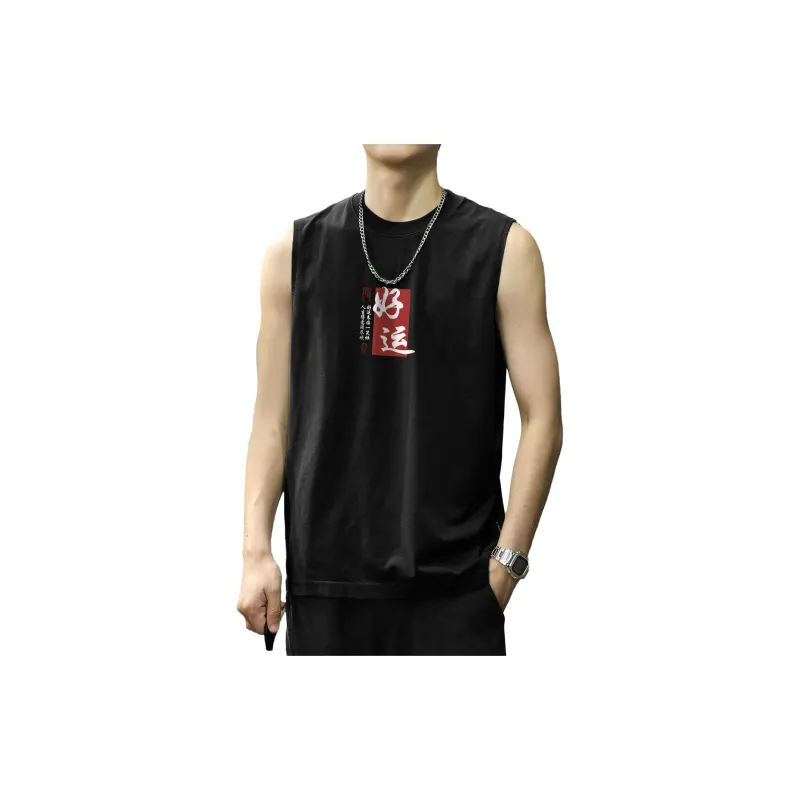 Tonlion Tank Tops Men Black-0