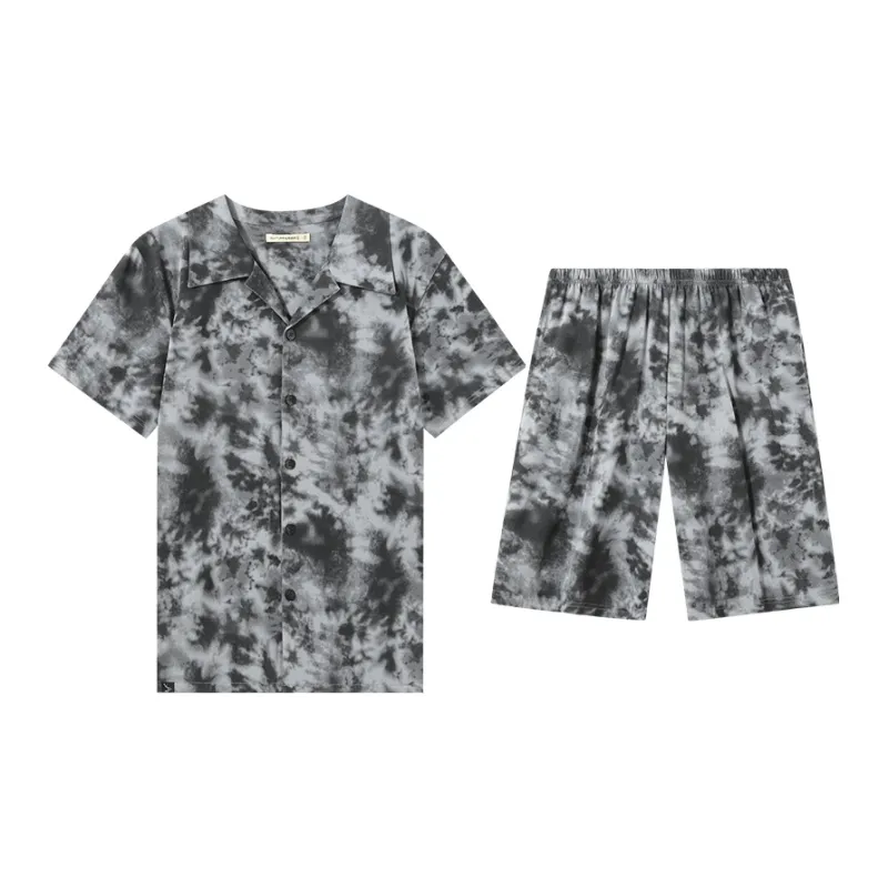 AUTUMNDEER Pajama Set Men's Morning Mist Gray-0