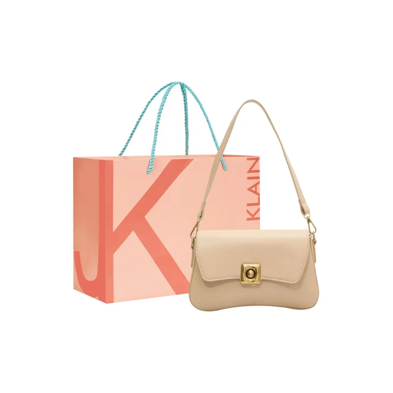 JANE KLAIN PU Small Square Bag, Shoulder Bag, Crossbody Bag, Shoulder Bag Medium Size Women's Black/White/Apricot/Brown-0
