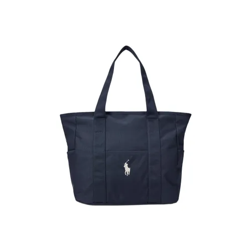 Polo Ralph Lauren Polyester Tote Bag Shopping Bag Shoulder Bag Handbag Regular Unisex Marine Blue