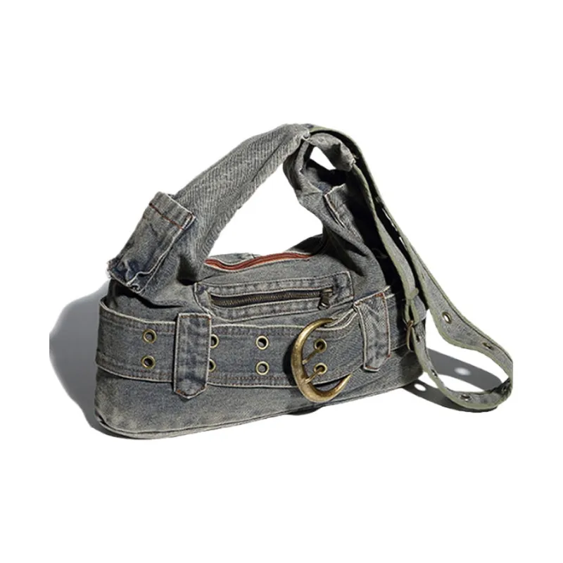 NATTY PU Handbag Crossbody Bag Shoulder Bag Women's Denim Blue-3