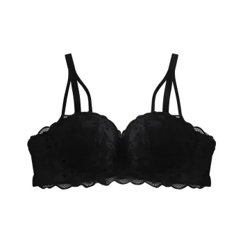 Flowers In Water Bra Women's Black