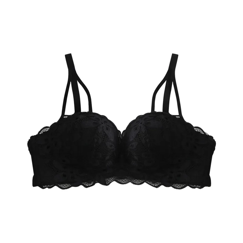 Flowers In Water Bra Women's Black-0