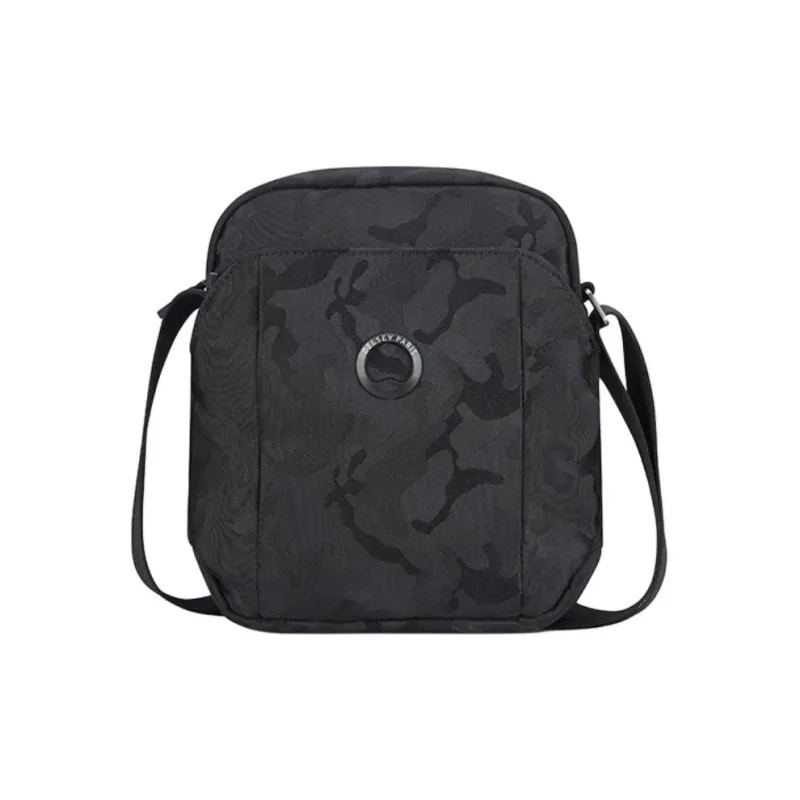 DELSEY Polyester Crossbody Bag Shoulder Bag Small Size Men's Black/Black Camouflage-2