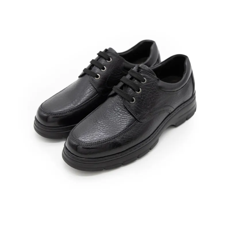 Satchi Men's Casual Shoes Platform Leather Shoes, Casual Shoes Men's Black-2