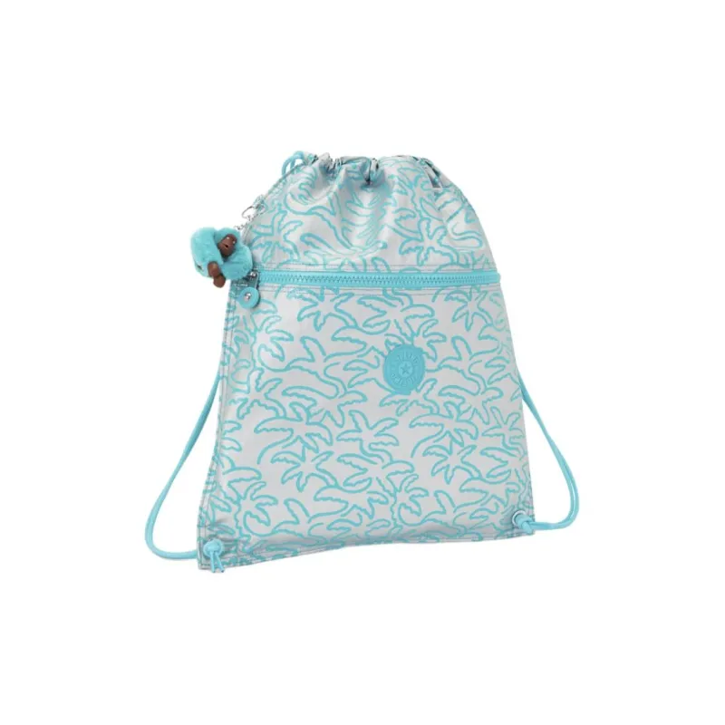 Kipling Polyamide Backpack Medium Size Women's Light Blue-1
