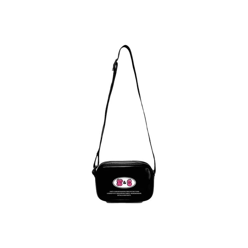 Subtle Polyvinyl Chloride Crossbody Bag Trumpets Unisex Jasper/Black-9