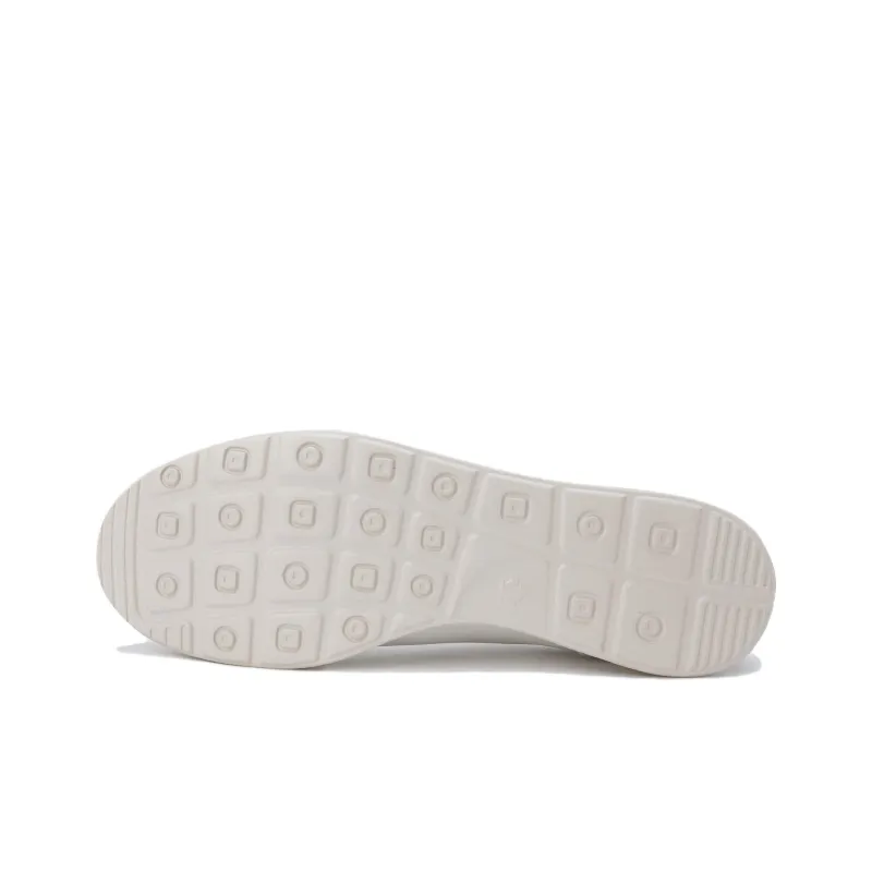 DESCENTE Cushioning, Wear Resistant Low Top Running Shoes Unisex White Gray-4