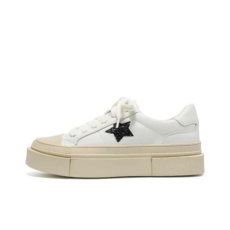 GRACEGIFT Anti-Slip And Wear-Resistant Height Increasing Low-Top Skateboard Shoes Women's-5
