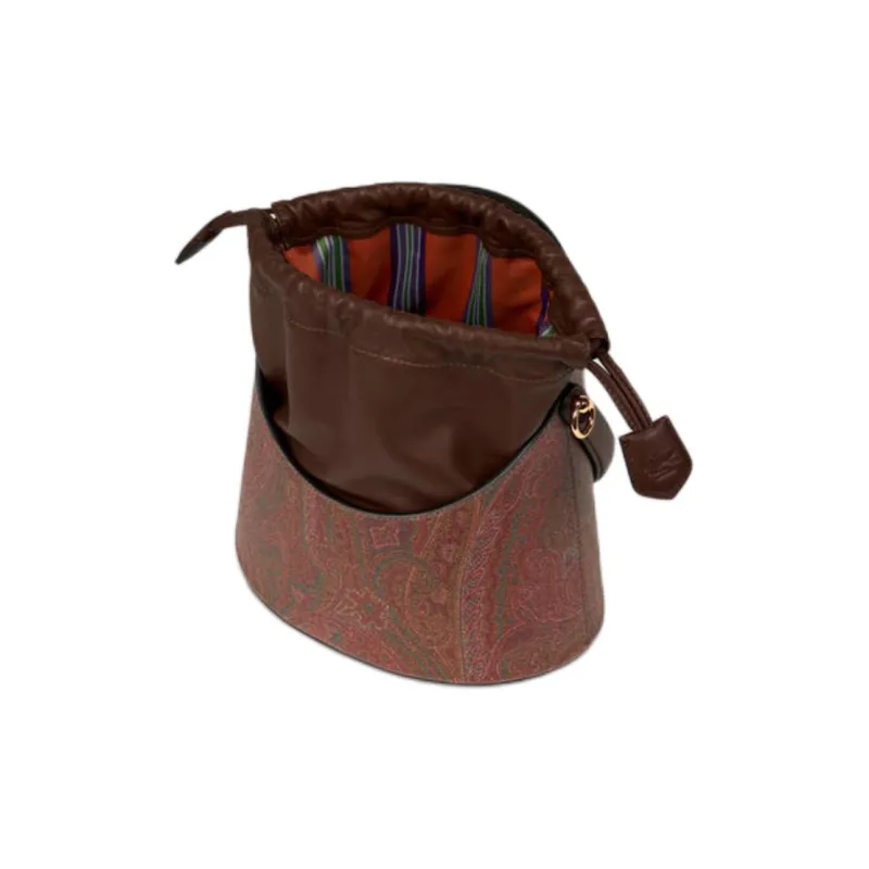 ETRO Medium Paisley Printed Saturno Bag-4