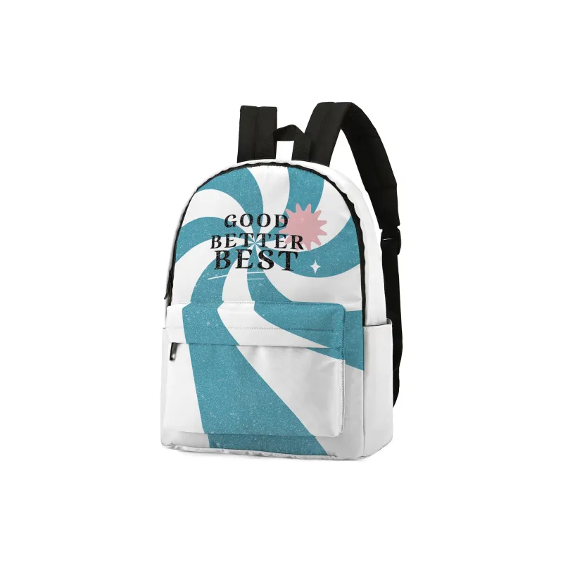 Soundbyte Polyester Backpack Regular Unisex White-1