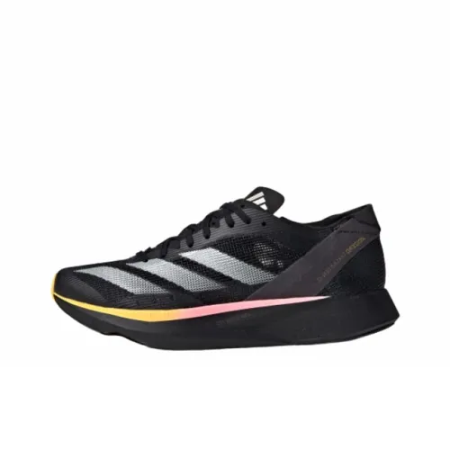 Adidas Adizero Takumi Sen 10 Anti Slip Wear Resistant Low Top Running Shoes Women's Black Pink White