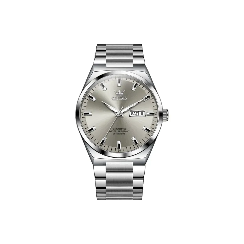 OLEVS Play The Cool Series Mechanical Movement Watch Men's Watches Black Dial-6