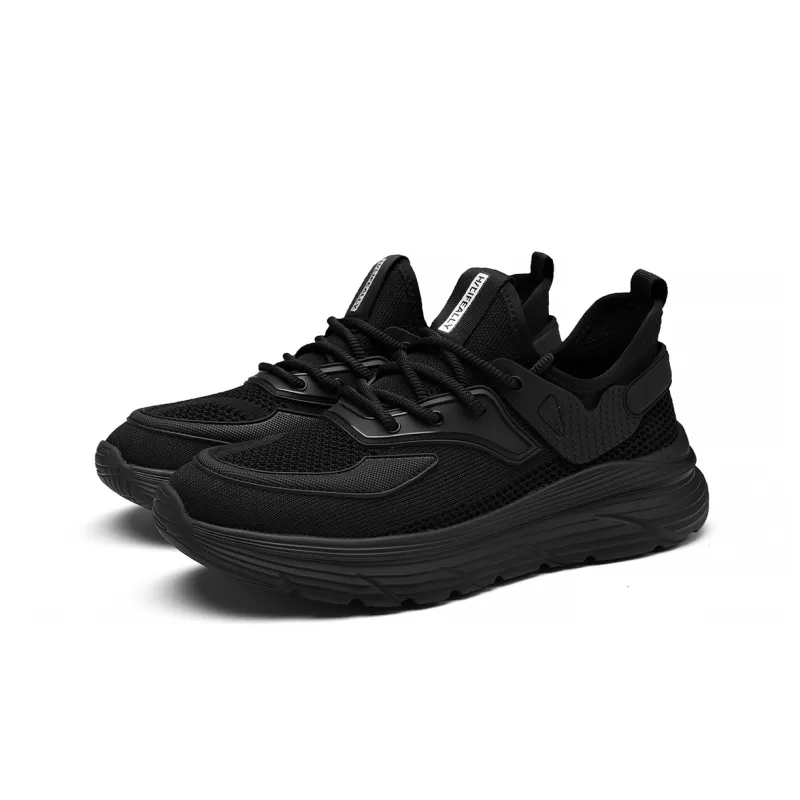 HLA Outdoor Breathable Mesh Height Increasing Casual Shoes Wear-Resistant Running Shoes Men's-1