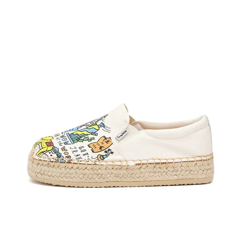 TT&MM Cushioned Anti-Slip Wear-Resistant Waterproof Breathable Moisture-Wicking Low-Top Casual Shoes Women's White-9