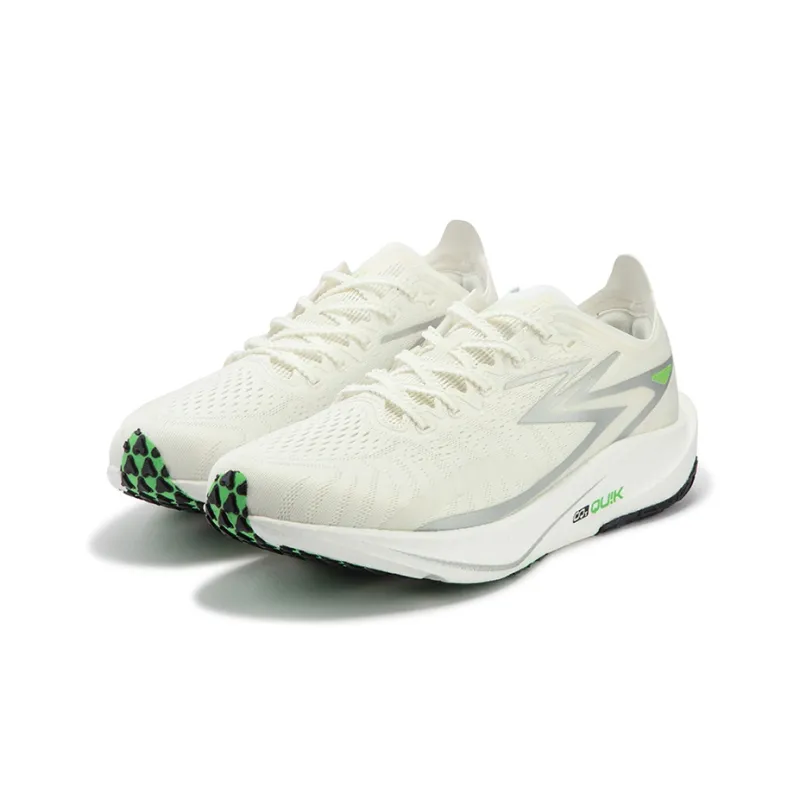 361° Speed Team Shock Absorbers Slip Resistant, Abrasion Resistant, Breathable Low Top Running Shoes Men's Silver White-2