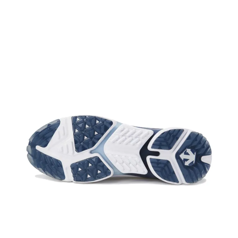 DESCENTE EAGLE FLEX BOA® Cushioning, Slip Resistant, And Abrasion Resistant Low Top Golf Shoes Men's White Blue-4