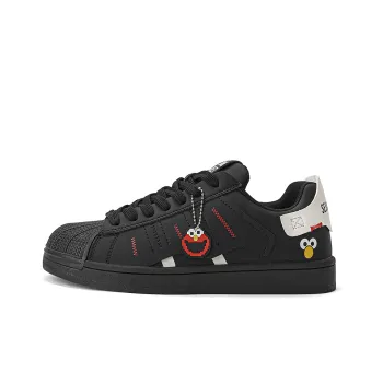 SESAME STREET Slip-Resistant Cushioning Wear-Resistant Breathable Low-Top Skateboard Shoes Unisex Box