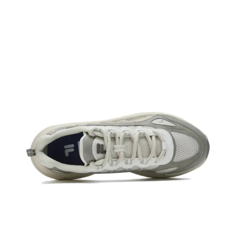 FILA FUSION SKY TRAIL DX Fishbone Head Cushioned Wear Resistant Breathable Low Top Chunky Sneakers Men's White-2