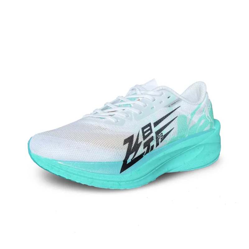 QIAODAN Flying Shadow PB4.0 Running Shoes Men Low Top Mars Green/Jordan White-1