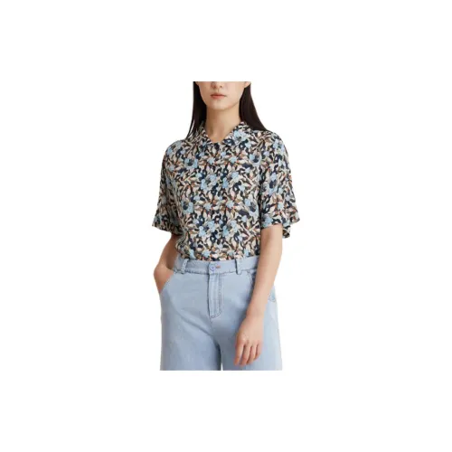 PUKKA Shirts Women's Blue Flowers