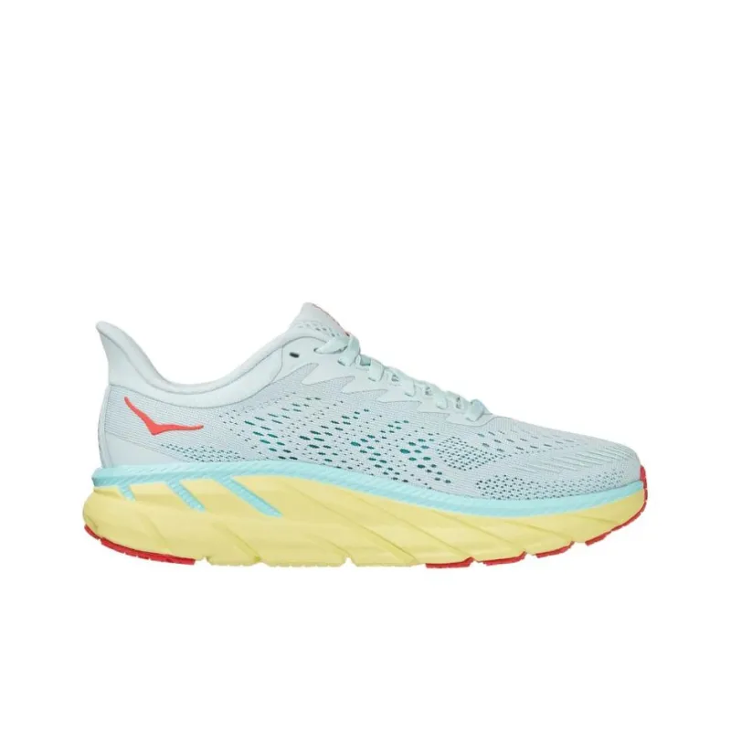 HOKA ONE ONE Clifton 7 'Morning Mist Hot Coral' Women's-1